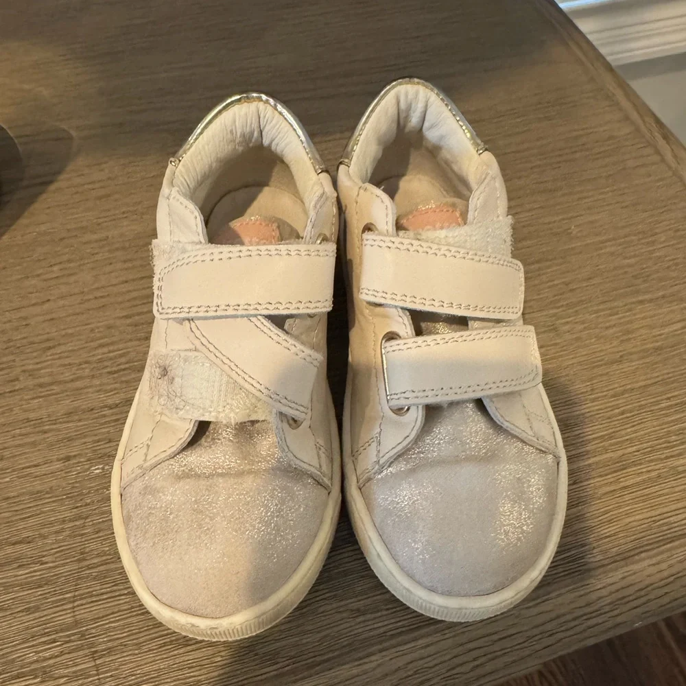 FALCOTTO Kids White and Silver Shoes